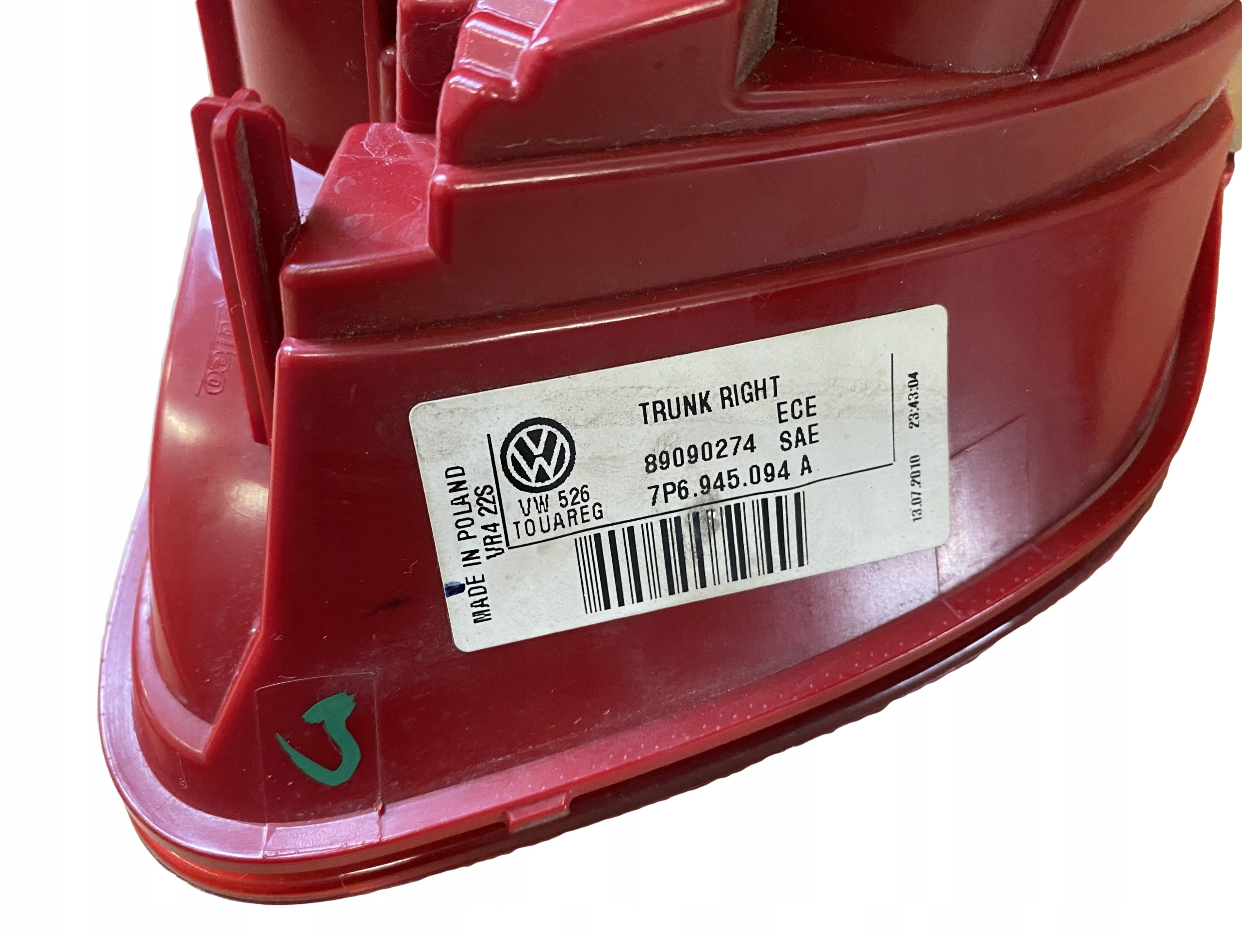 VW TOUAREG 7P light right rear part 7P6945094A