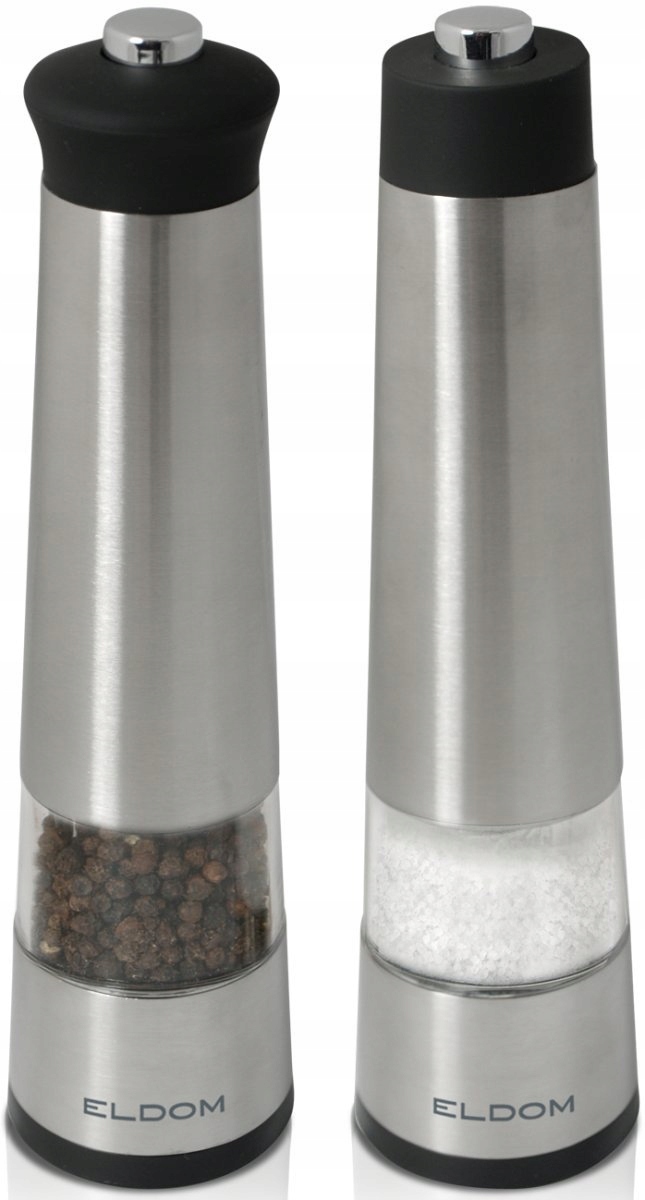 MŁYNEK DO SOLI PIEPRZU PRZYPRAW ZESTAW 2w1 ELDOM