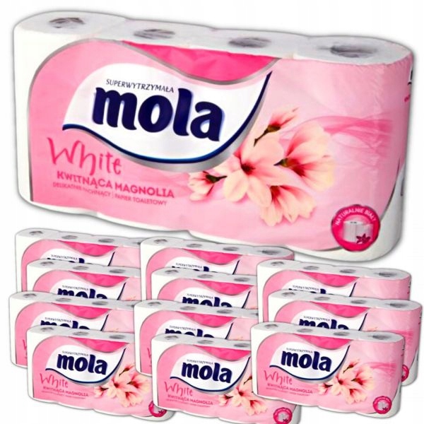 Papier toaletowy Mola White magnolia 8 rolek x 12
