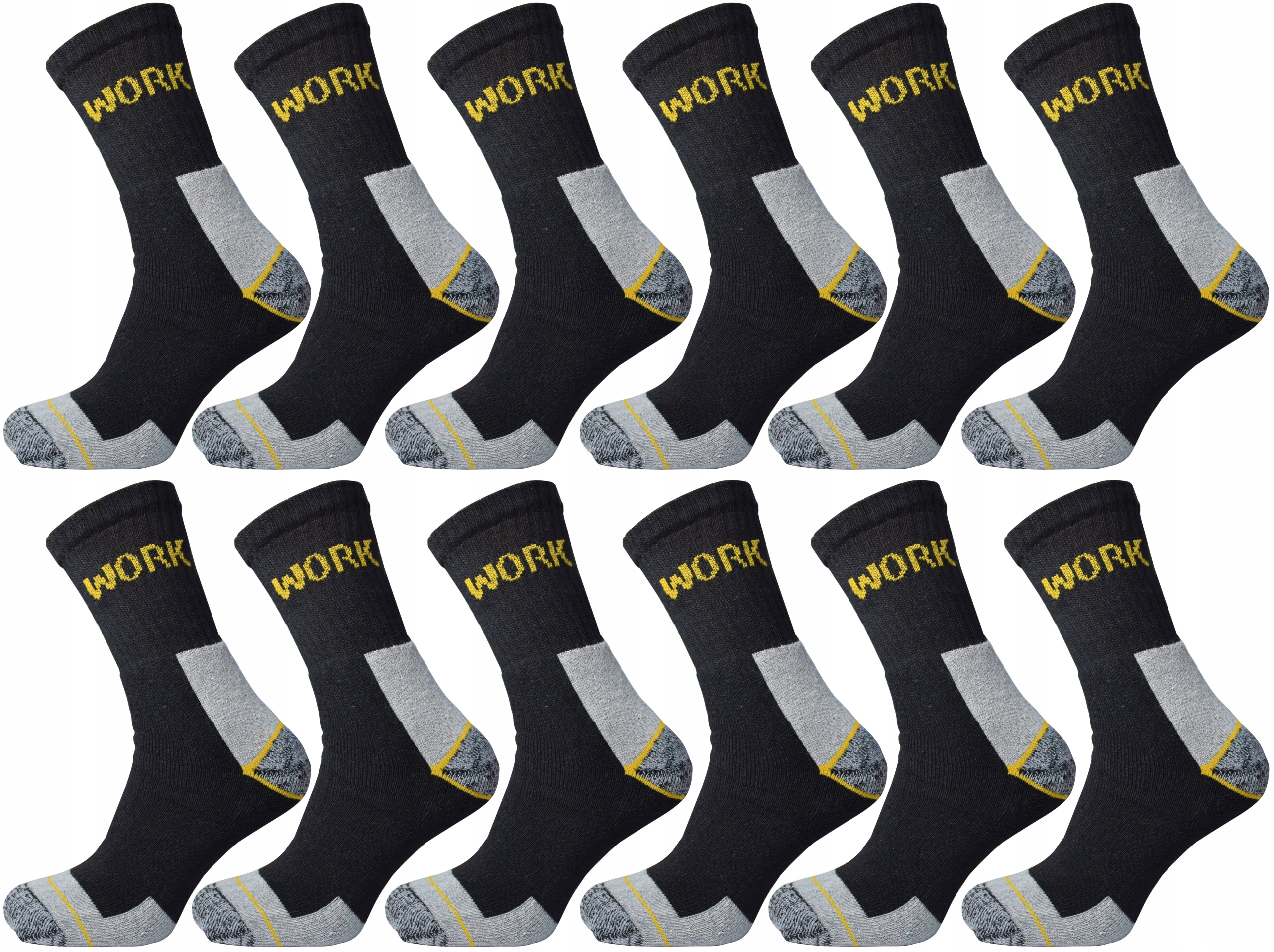 

12 par Skarpety robocze Work Worker Polskie 43-46