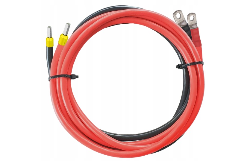 Kabel invertorového kabelu akumulato 16 mm2 Lgy 250 cm M8 Polské Kabely