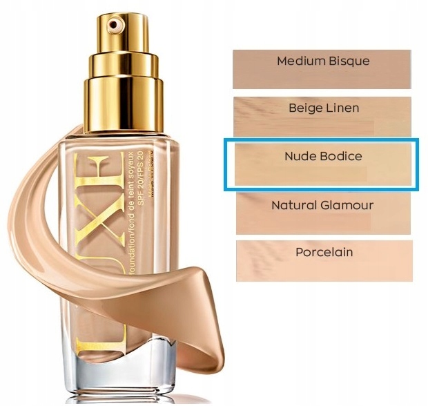 Avon Luxe Podkład adaptujący ekstraktem białych szafirów Spf 20 Nude Bodice