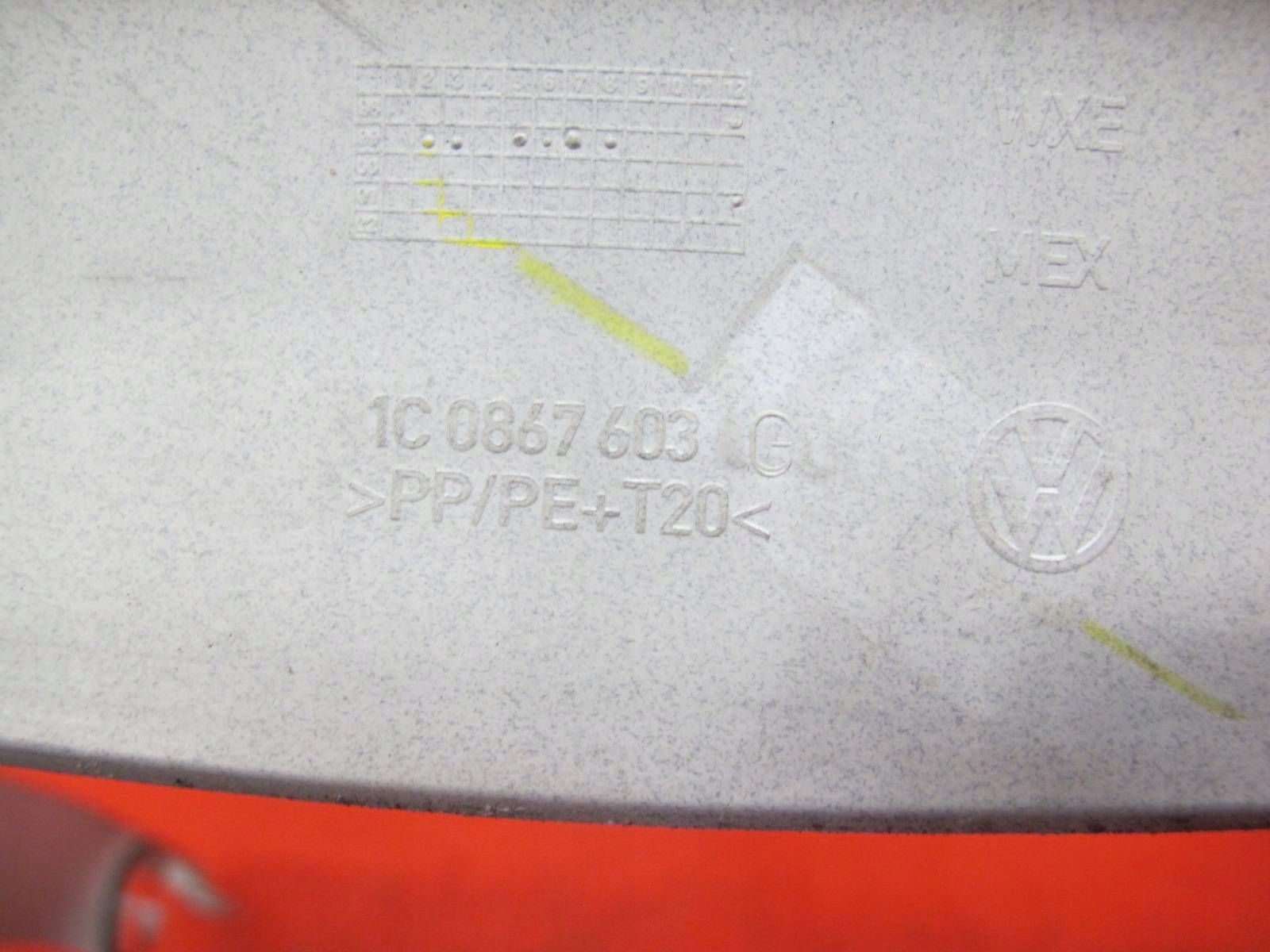 VW NEW BEETLE 1C cover frame moulding bonnet boot rear part 1C0867603G