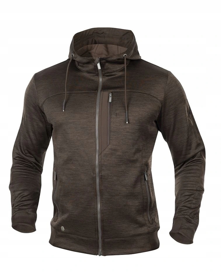 Mikina Ardon 3DBreathe melange hnědá 2XL