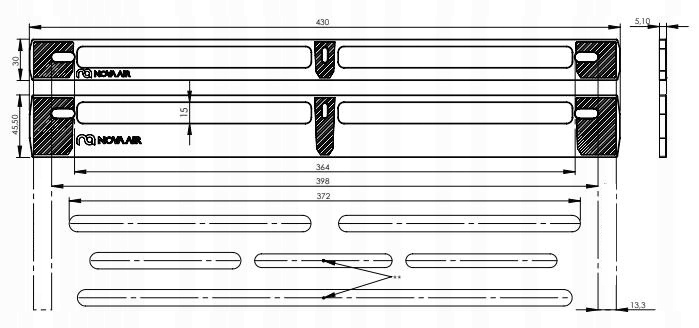 Filtr antysmogowy do nawiewnika okiennego NovaAir Marka inna
