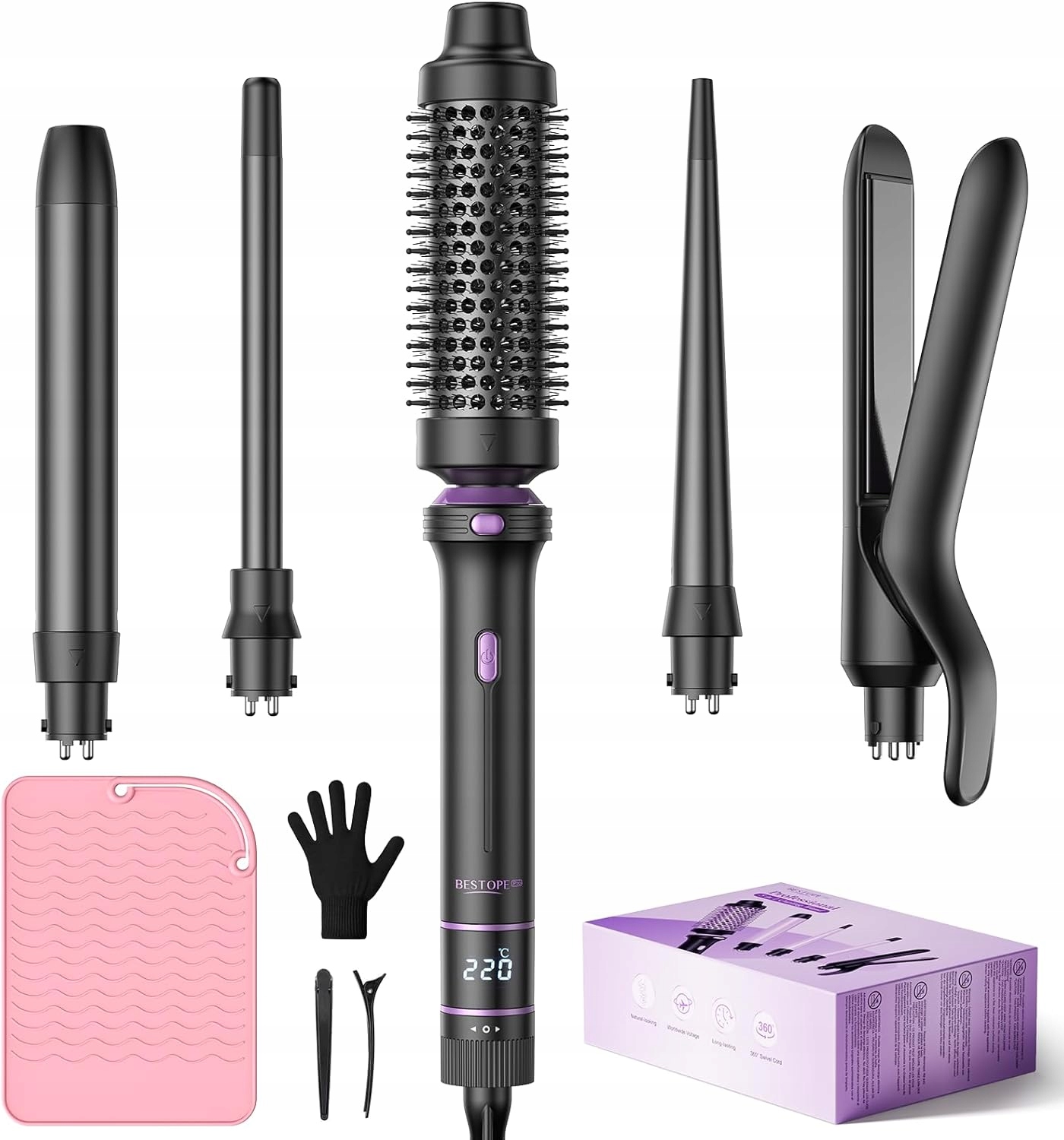 Termokartáč Bestope JDL-314S 5 v 1 curling wand