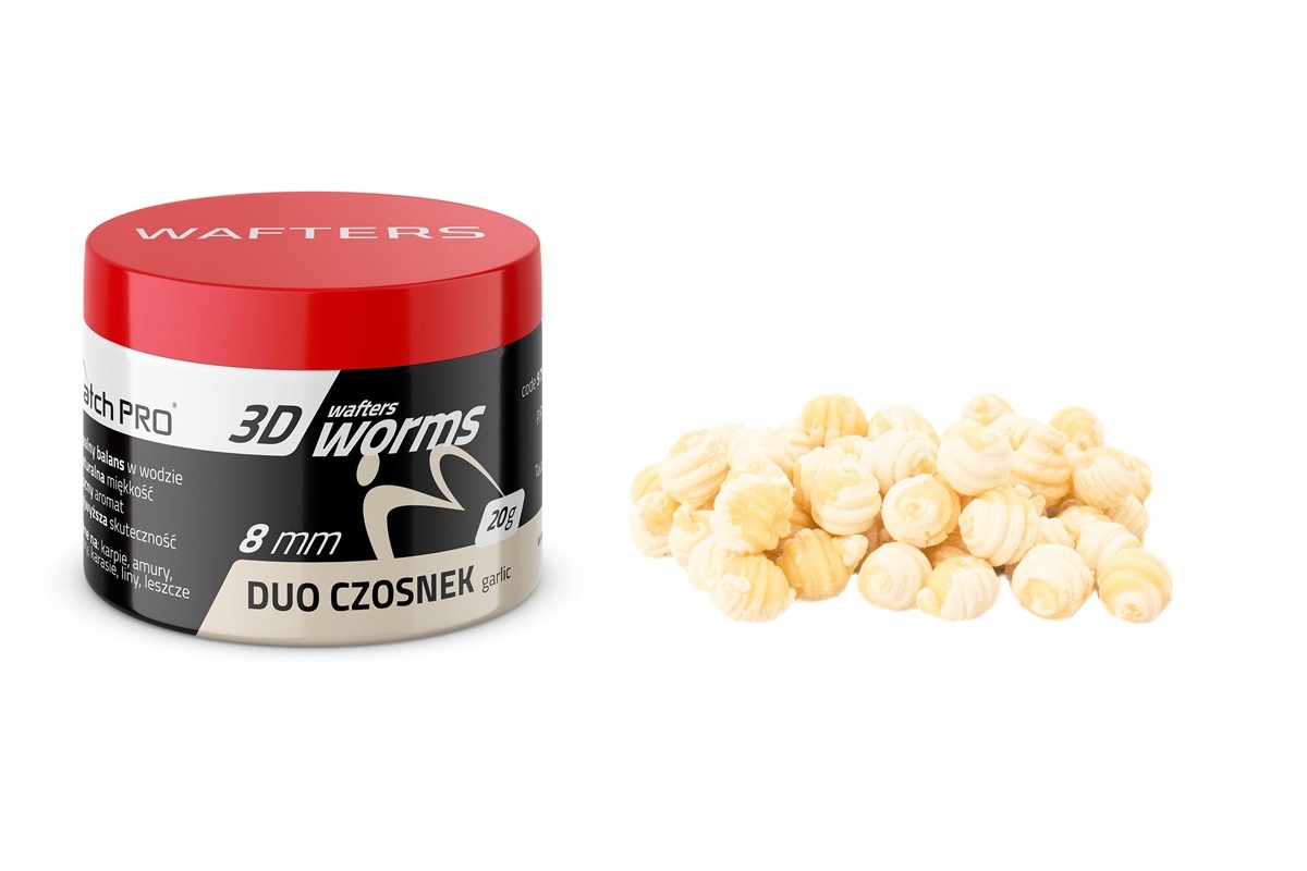 Worms Wafters Duo Garlic 8mm Match Pro 20g