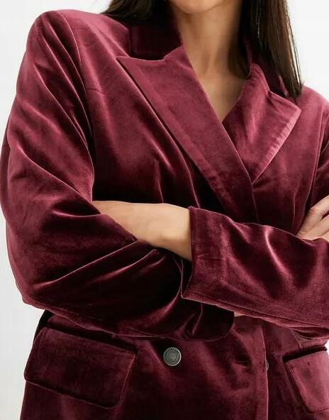 52 ŻAKIET AKSAMITNY DAMSKI Marka Bonprix