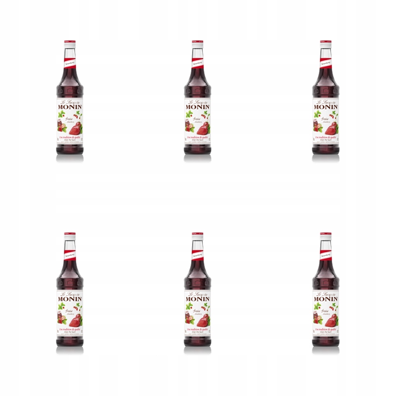 Monin Strawberry – jahodový sirup 0,7 l X6