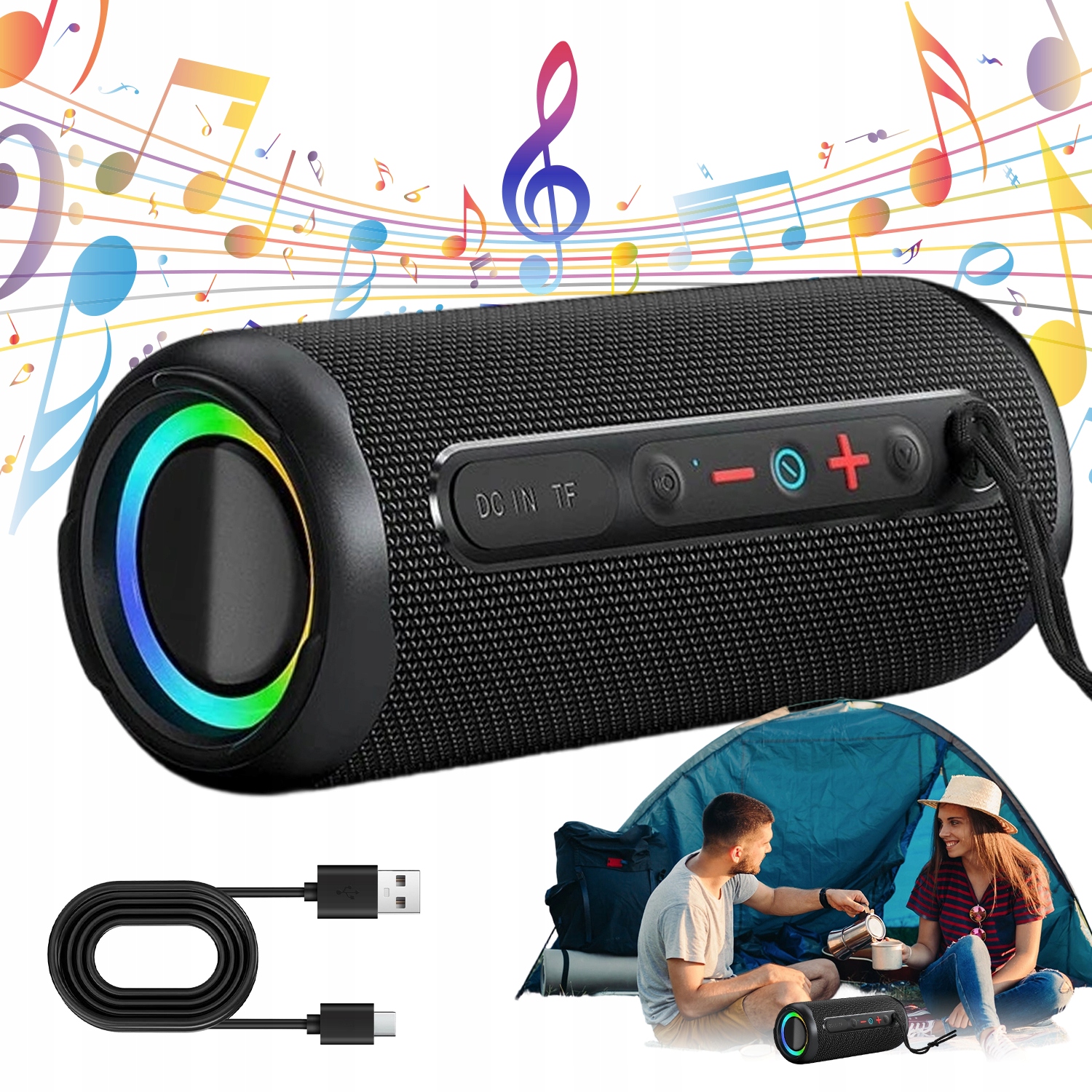 Bluetooth Reproduktor 5.3 Rgb Soundbar Pro Domácí Kino