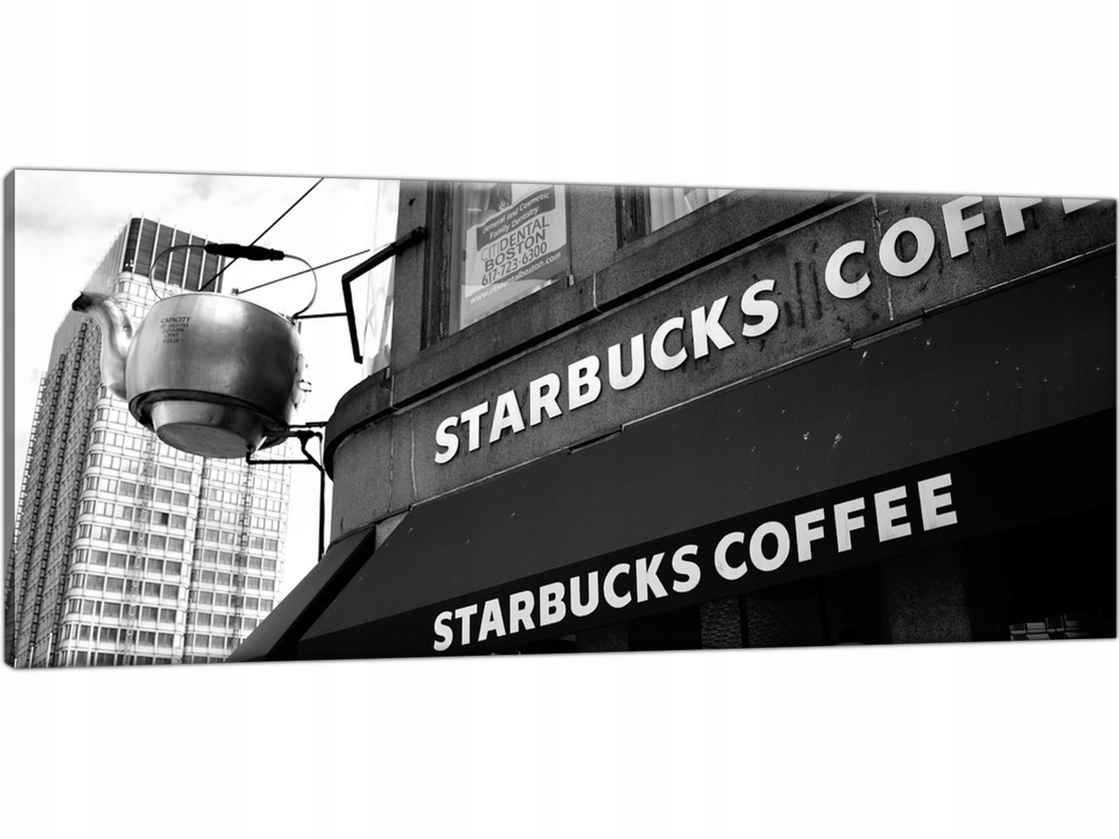 

Obraz na płótnie Starbucks Miasto 100x40 Tryptyk