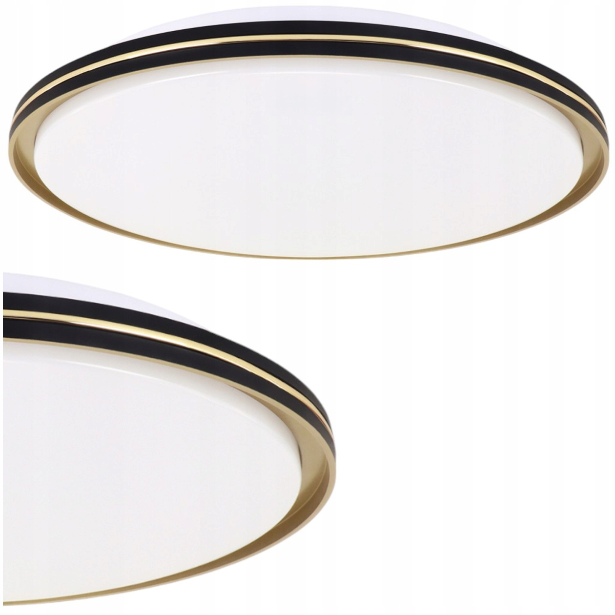 Lampa stropní svítidlo Led zlatá černá dekorativní 24W Cct, nastavitelná barva