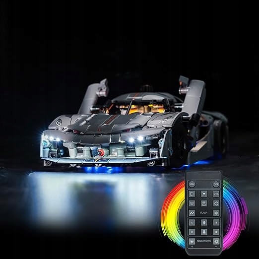 Zestaw Oświetlenie Led Do Lego 42173 Koenigsegg Jesko Absolut