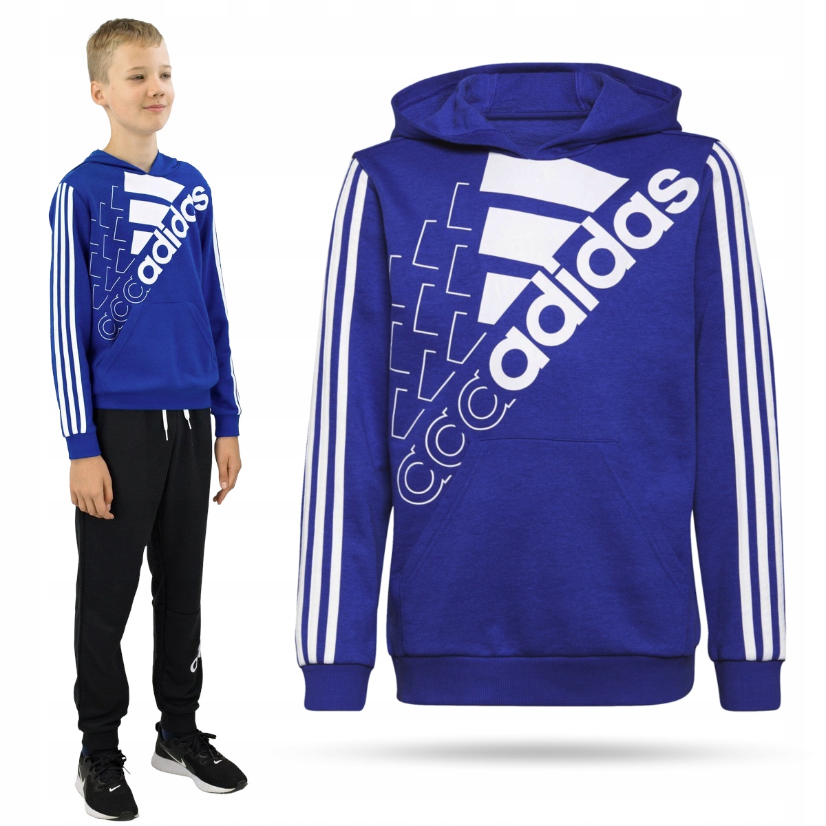 

Bluza Chłopięca Adidas Z Kapturem Wkładana 164