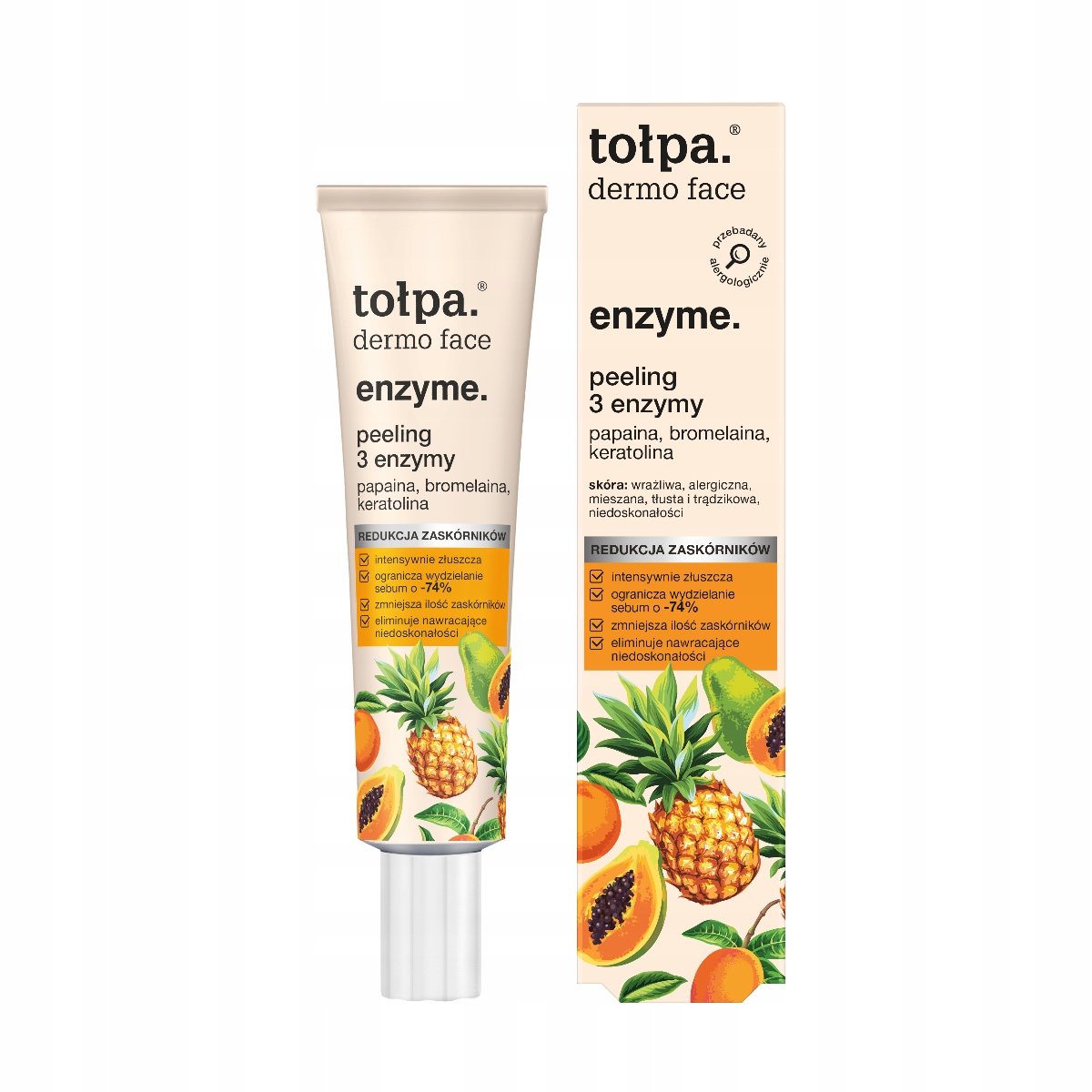 Tołpa Dermo Face Enzyme. Peeling 3 enzymy, 40 ml
