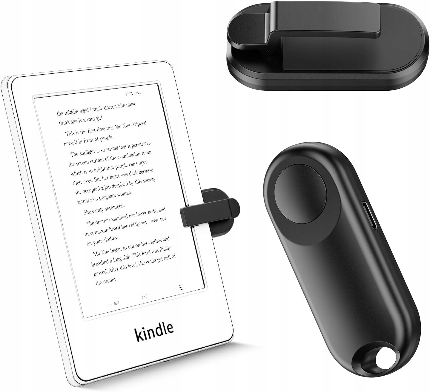 Pilot zdalnego sterowania FYQ-K1 do Kindle Page Turner czarny