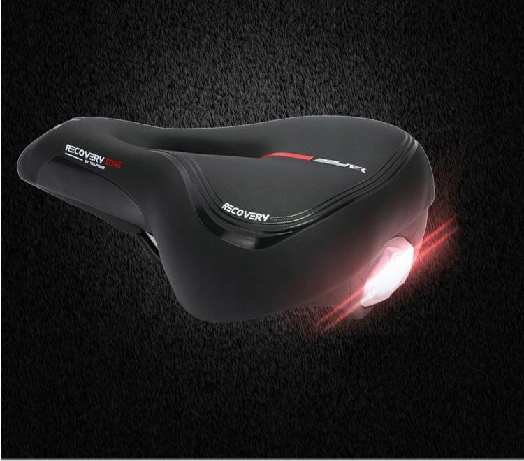 SIODEŁKO ROWEROWE ŻELOWE KOMFORTOWE + LAMPKA LED Płeć produkt uniseks