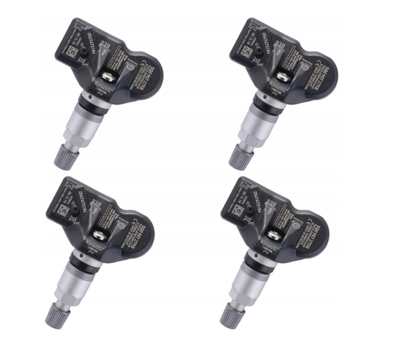 4x snímač tlaku Tpms 5Q0907275B Volkswagen Sharan 7N Touran Touareg