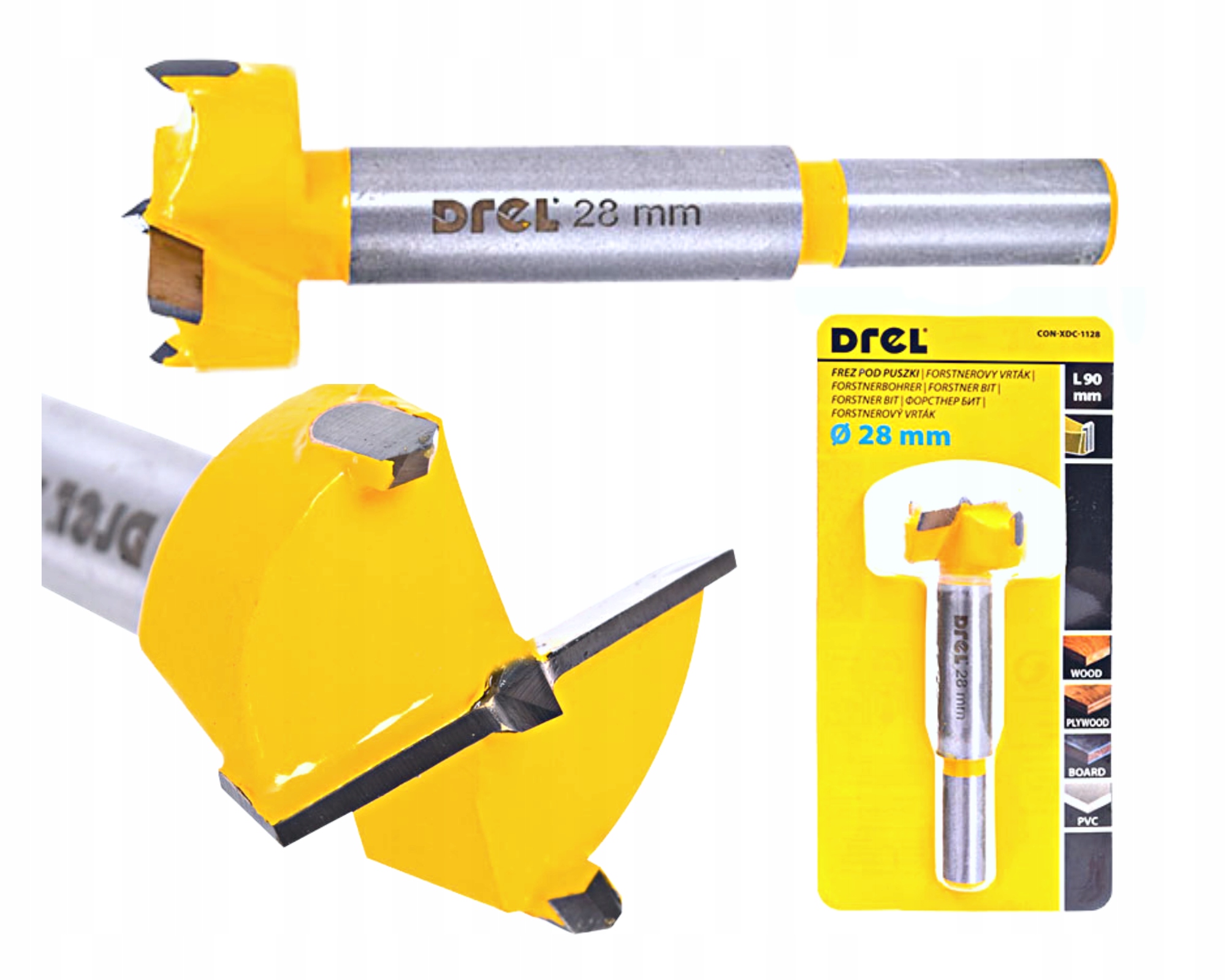 FREZ DO DREWNA 28 mm POD ZAWIAS PUSZKOWY DO PUSZEK