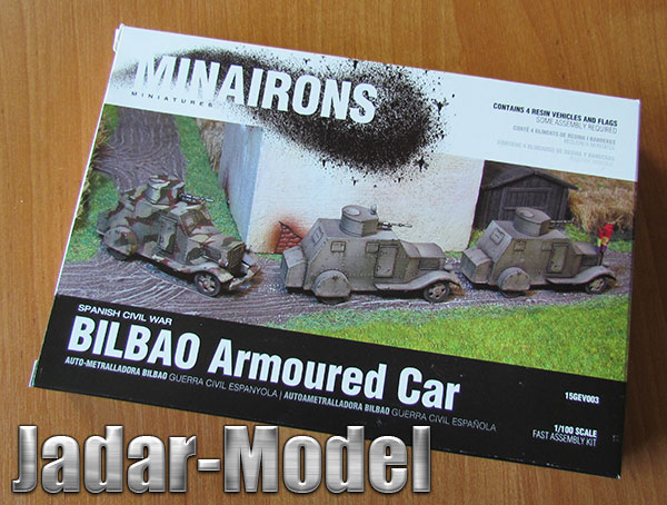 Minairons 15GEV003 1/100 Bilbao Armored Cars (4ks