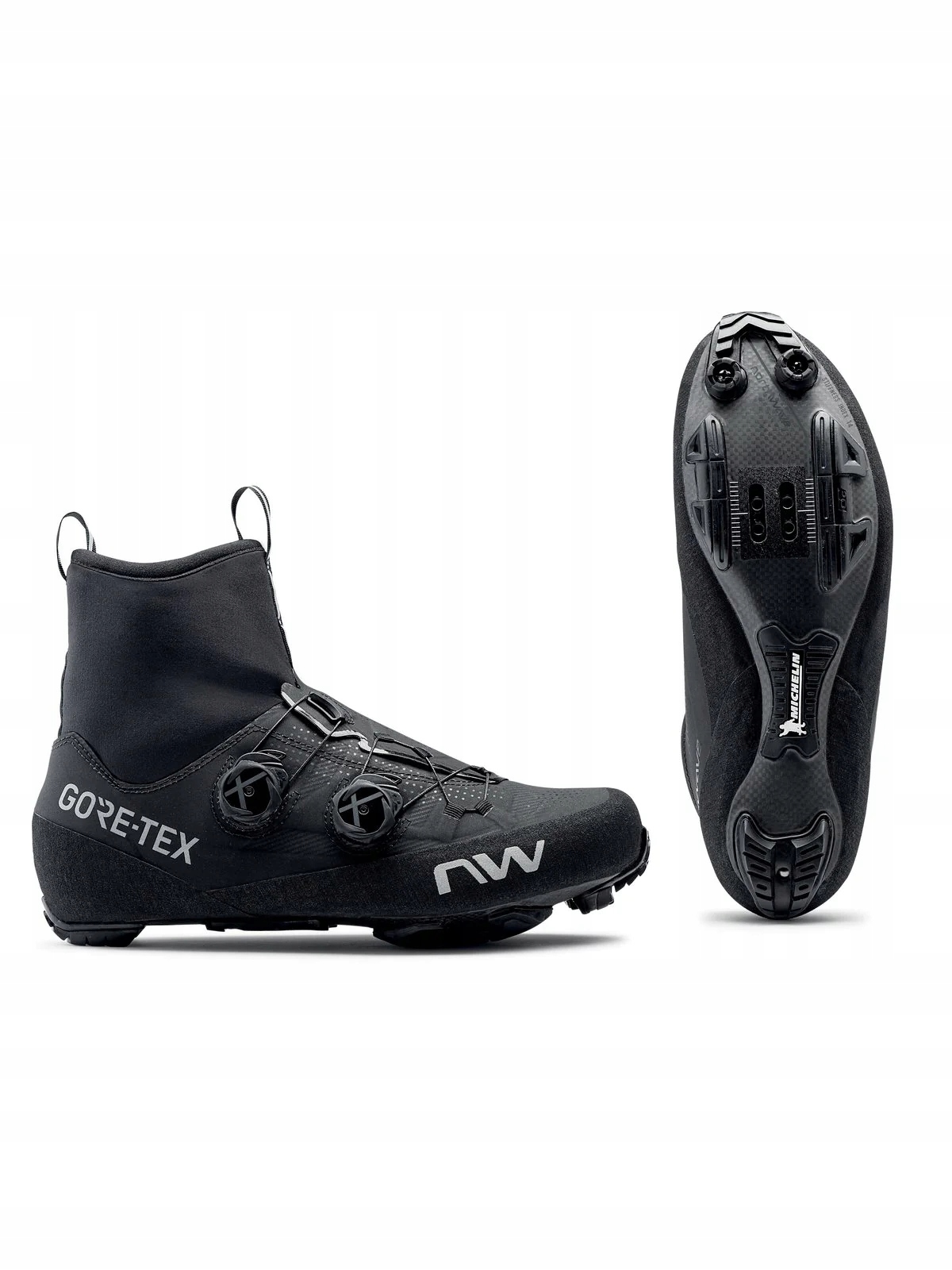 Buty wpinane w pedały Northwave FLAGSHIP GTX - Black zimowe