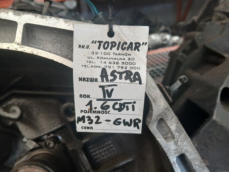 getriebe OPEL ASTRA IV 1.6CDTI M32-GWR