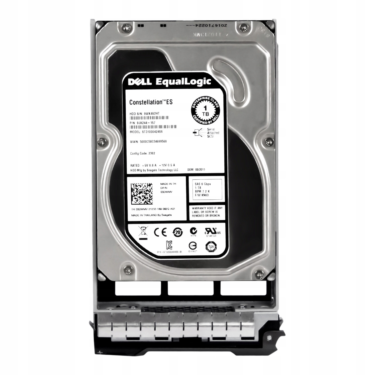 Dell Equallogic 03DWMV 1TB 7.2K 16MB SAS-2 3.5'' ST31000424SS