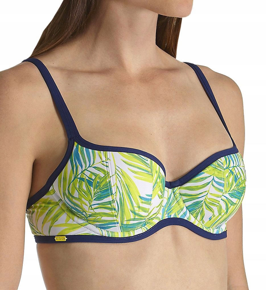 Cleo by Panache Góra Plavkové oblečení 70H/32H Avril CW0224 Palm Print