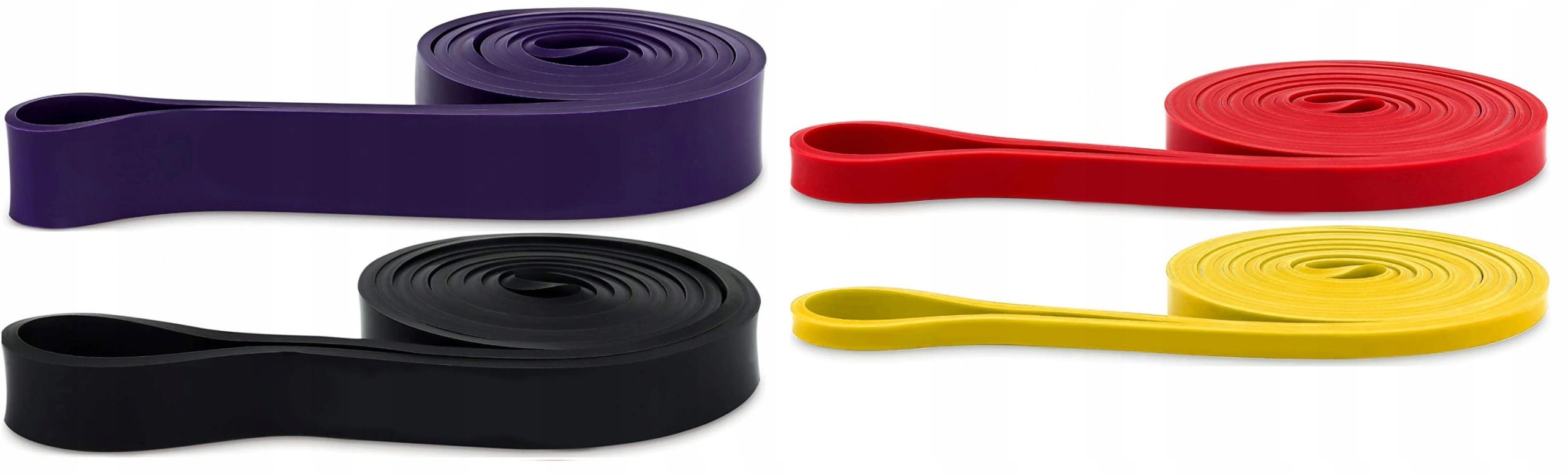 GUMY OPOROWE DŁUGIE DO ĆWICZEŃ TAŚMY ZESTAW 4 SZT Kod producenta 5600205123129 GUMY OPOROWE DO ĆWICZEŃ