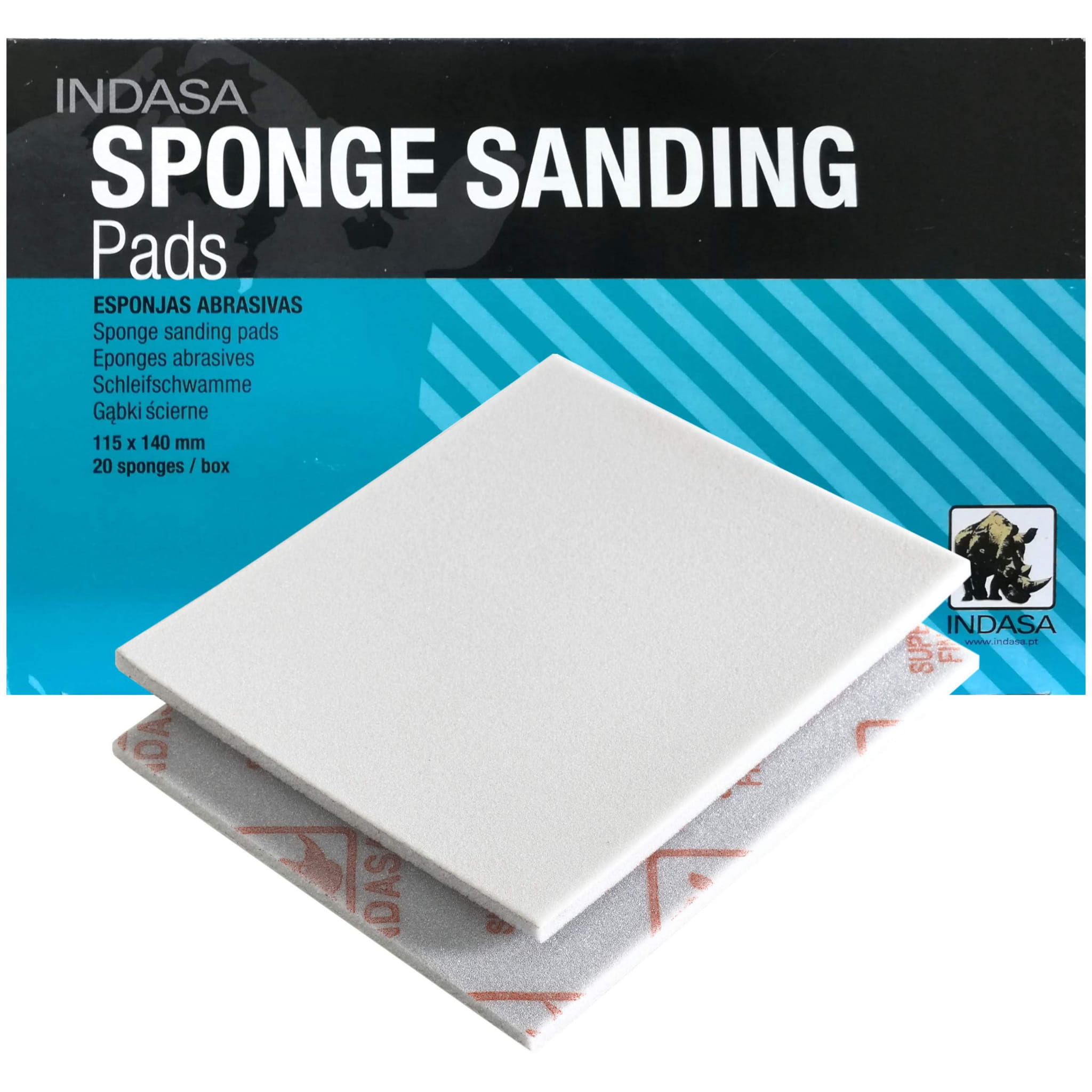 INDASA GĄBKA ŚCIERNA P320-400 do matowania elementów pod lakier 1470