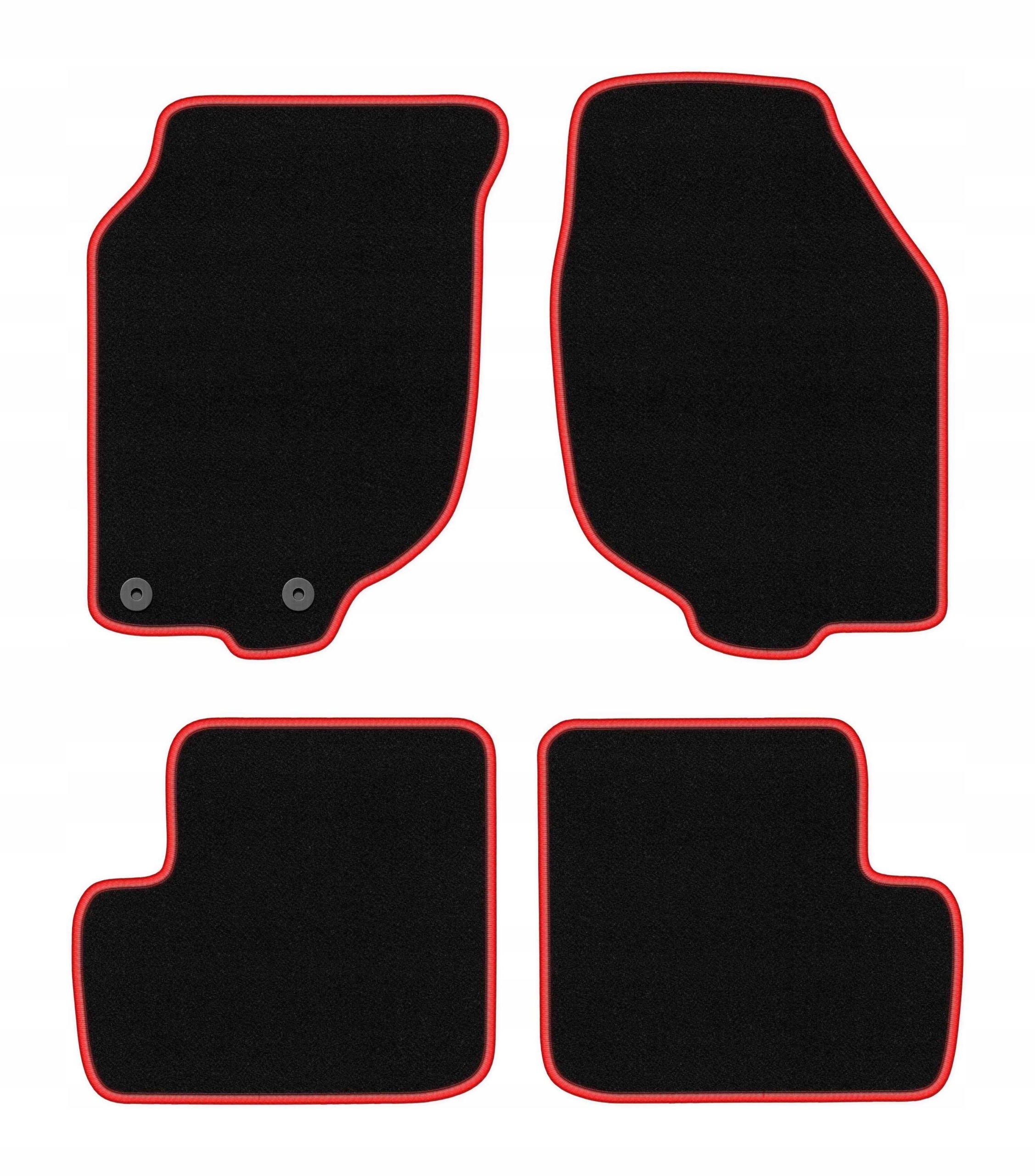 Velurové koberce pro Rover 25 1999-2005 komplet Carlux-red 4 ks