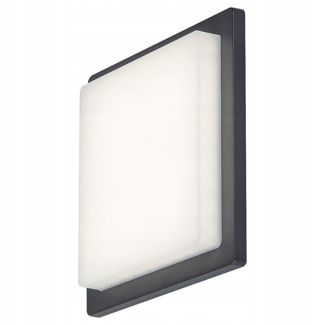 Antracitová čtvercová nástěnná Led lampa