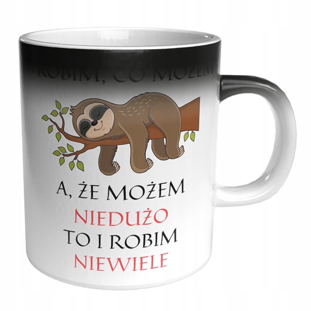 

Magiczny Śmieszny Kubek Do Pracy Leniwiec Biuro