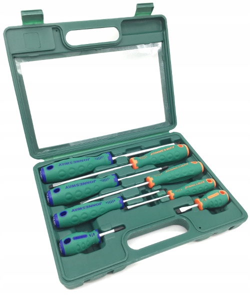 ZESTAW WKRĘTAKÓW 8 ŚRUBOKRĘTY ŚLUSARSKIE JONNESWAY Marka Jonnesway