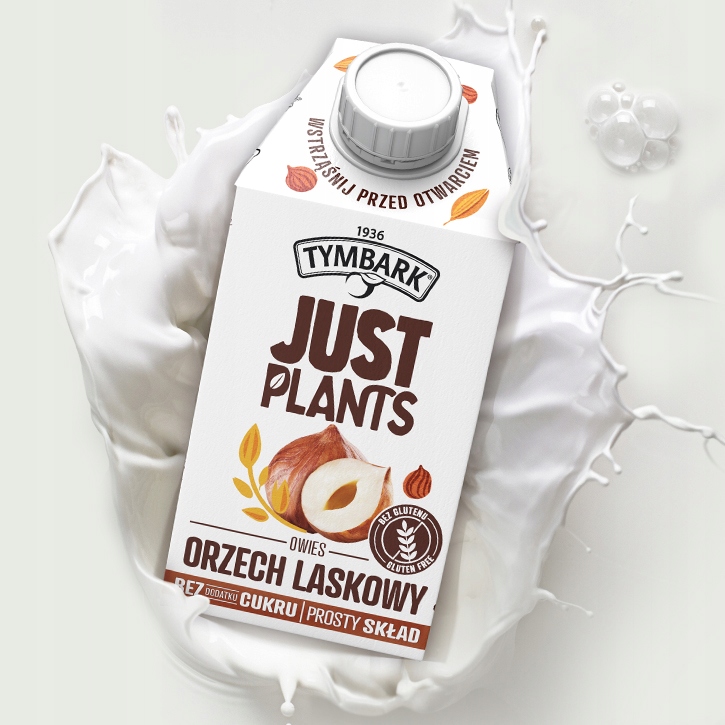 TYMBARK JUST PLANTS ORZECH LASKOWY BEZ DODATKU CUKRU BEZ GLUTENU 6x 500ML Marka Tymbark