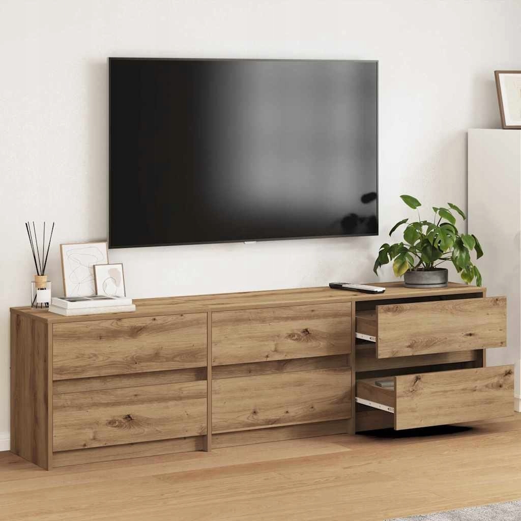 Skříňka pod televizor s zásuvkou Hnědá 181 x 34 x 50 cm
