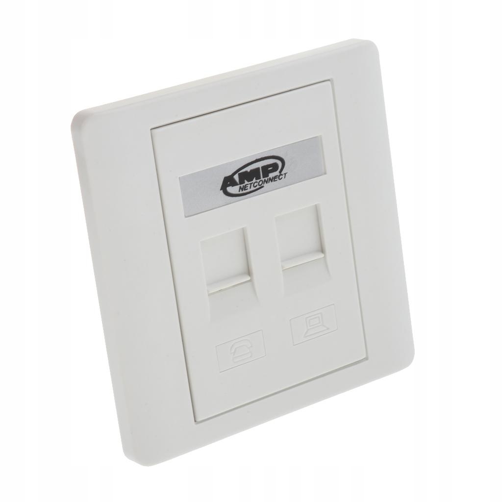 Gniazdo sieciowe Ethernet RJ11 Telefoniczne pojedyncze gniazdo