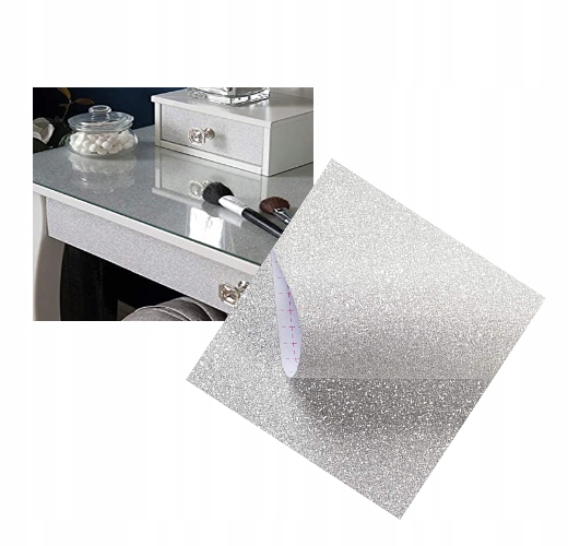 

Papier folia brokatowa srebrna 100x50cm
