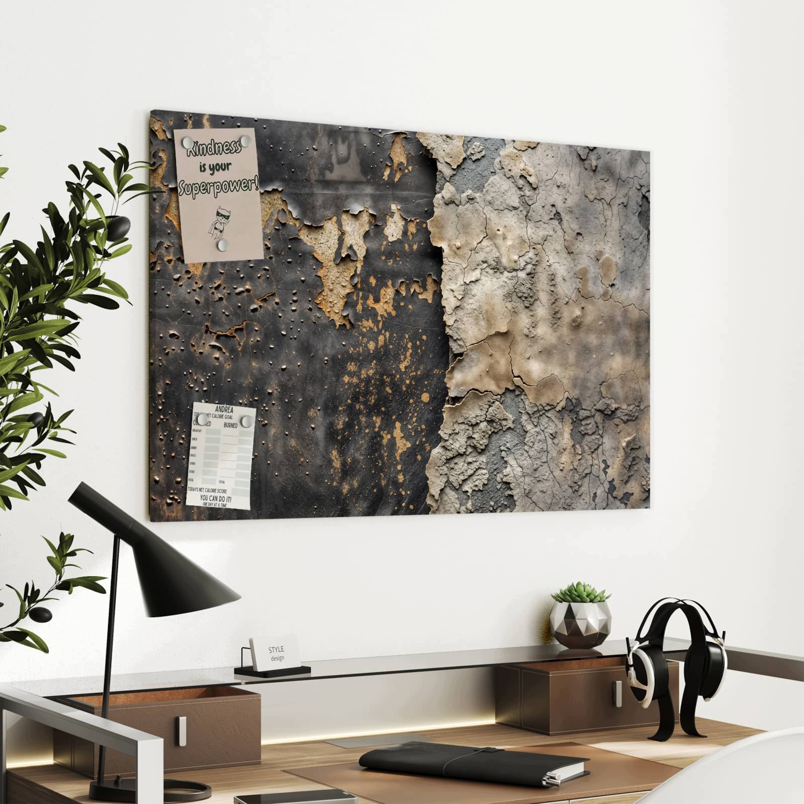 Magnetická tabule Drsné Povrch 90 × 60 cm