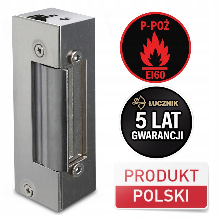 Reverzní Elektrozávěs Reverzní Ppoż P-pož EI60 No 12v 24v *** Łucznik