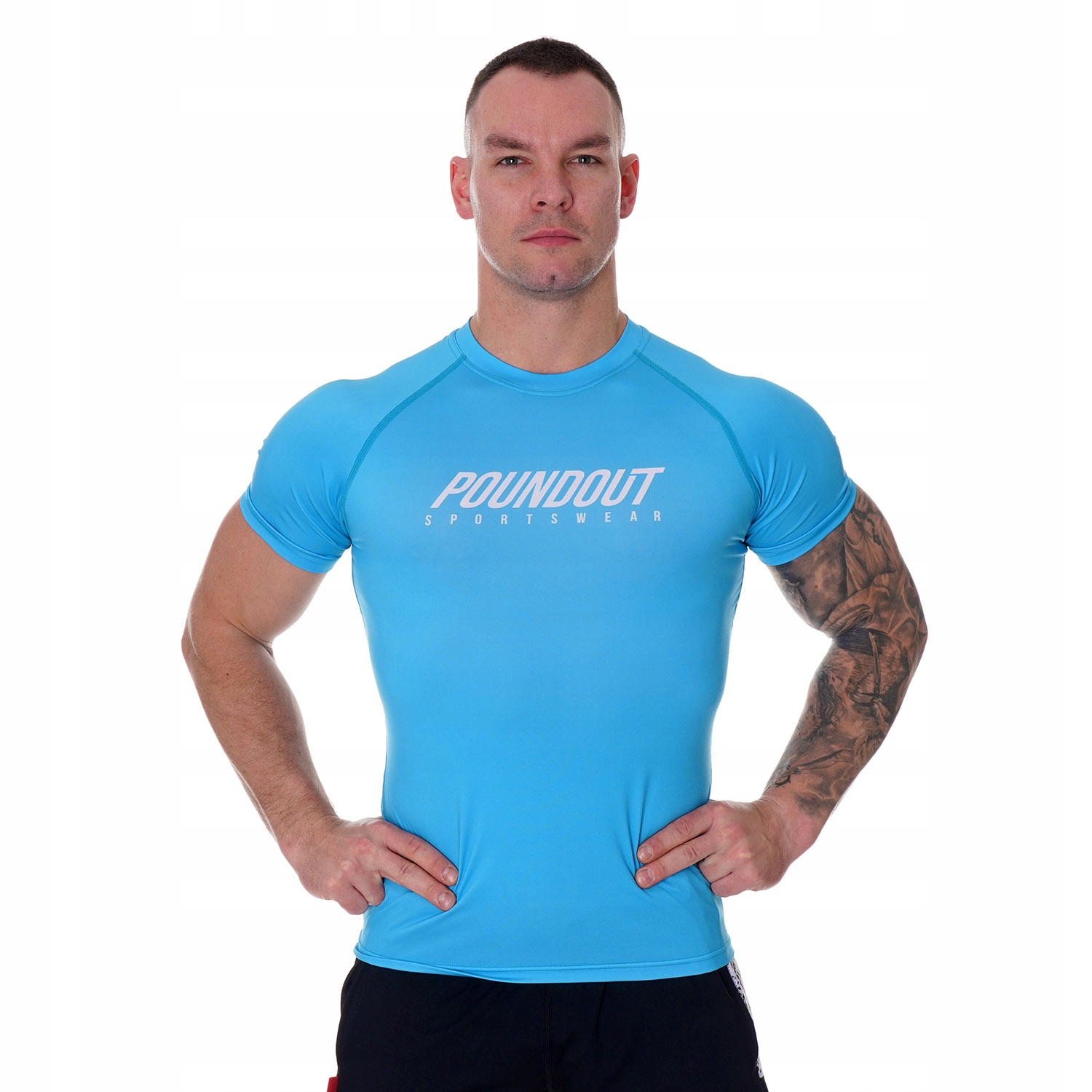 Rashguard męski ALLEGRO sub-skin tech. turkusowy XXXL