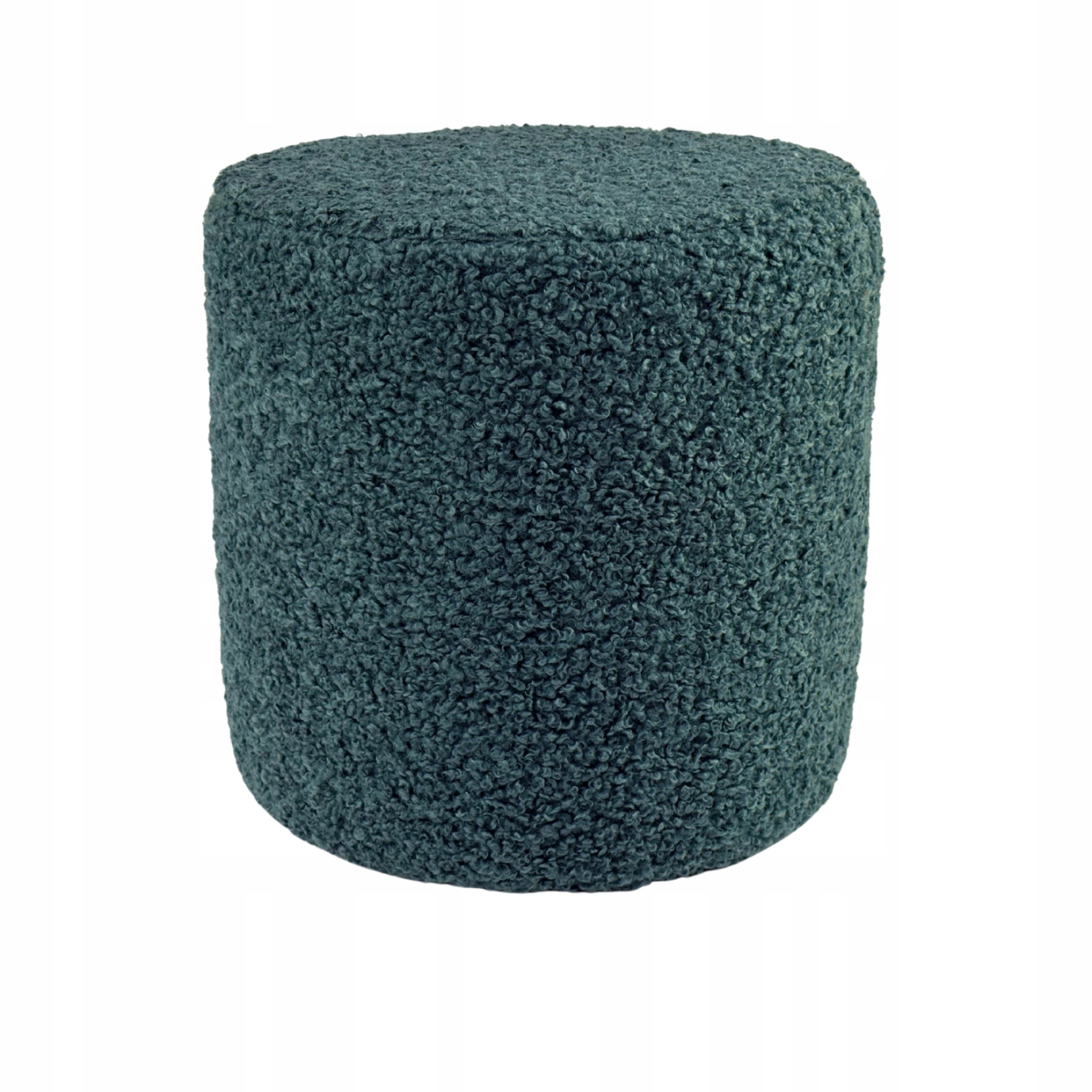 Taburet kulatá rolf teddy bouclé beránek mořská barva