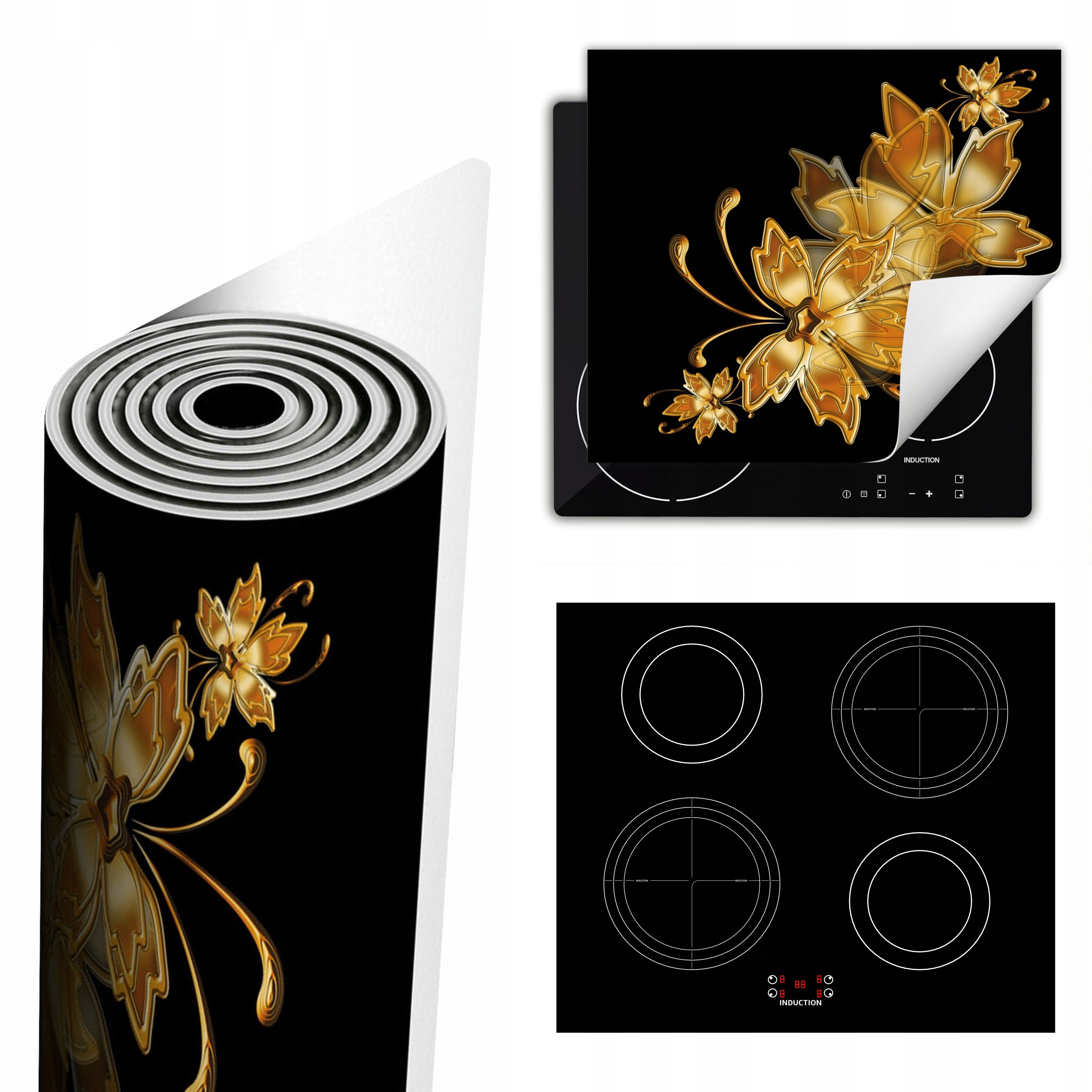 Ochranná Podložka Na Sporák Má Více Místa 60x52 květin