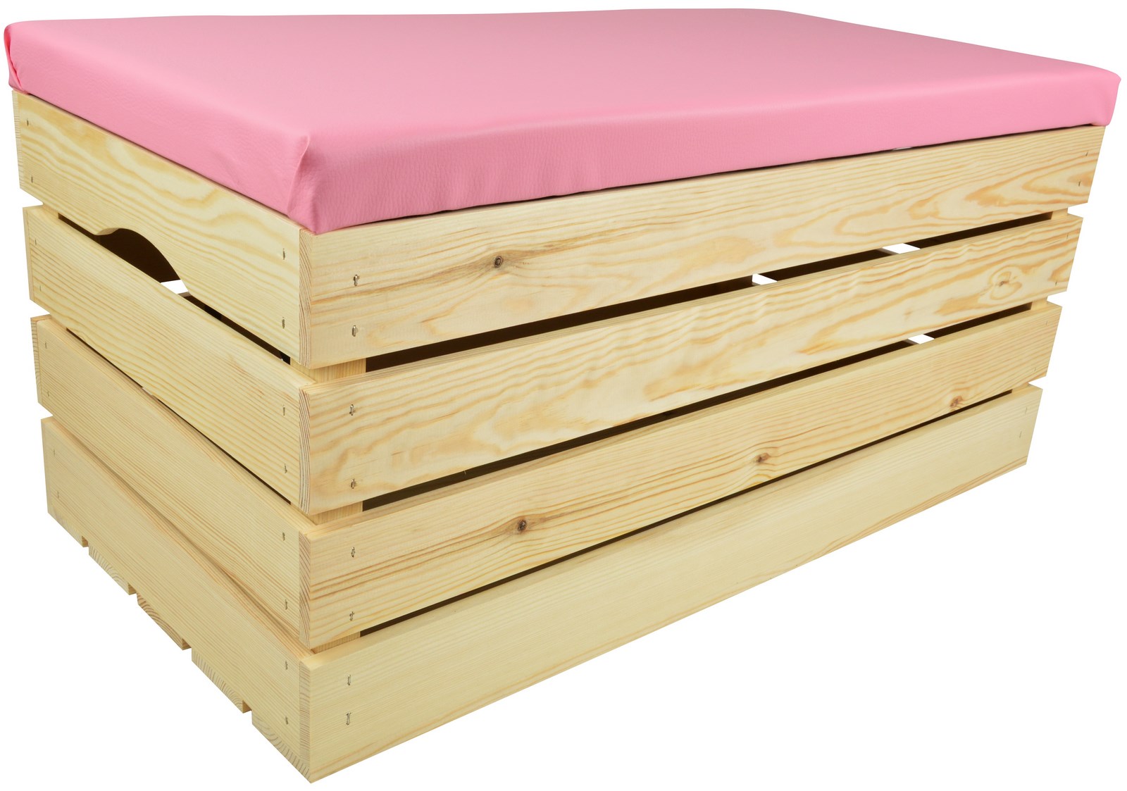 Taburet Borovice Velká 80 CM Kufřík Sedák Ekokůže