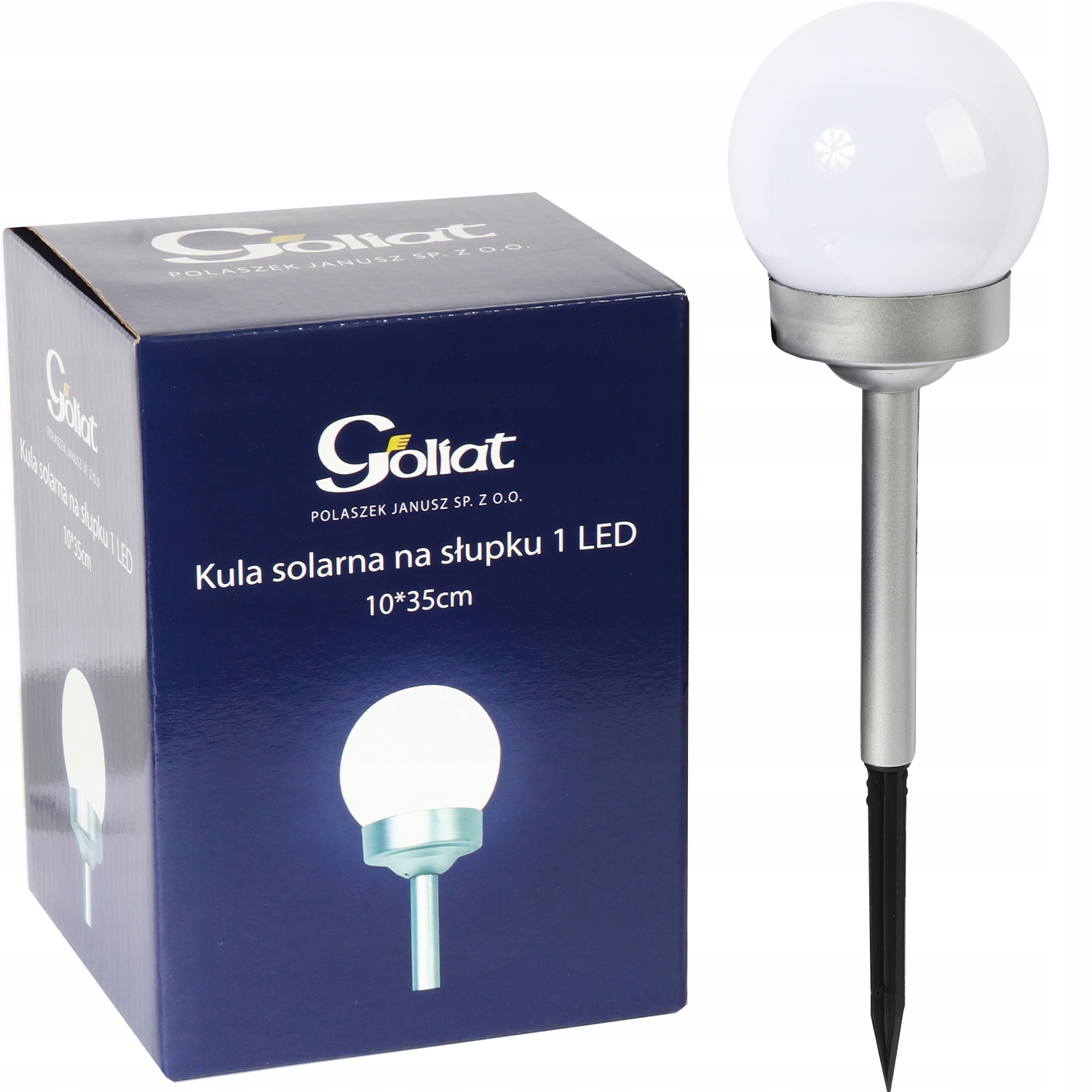 

Lampa Solarna słupek ogrodowy Led lampion Goliat