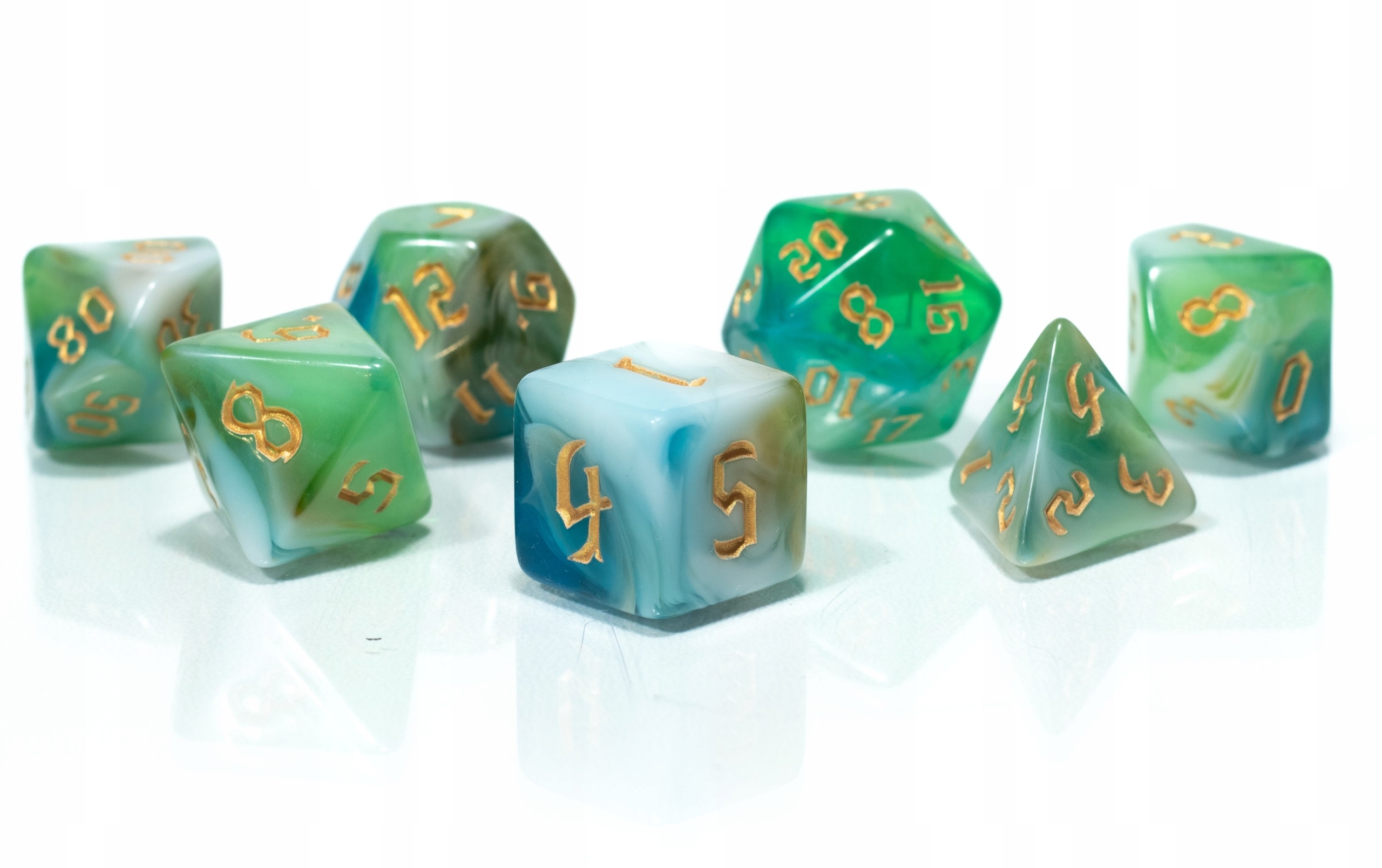 KOSTKI RPG ŚPIEW DRIADY ZESTAW 7 KOŚCI KOSTEK