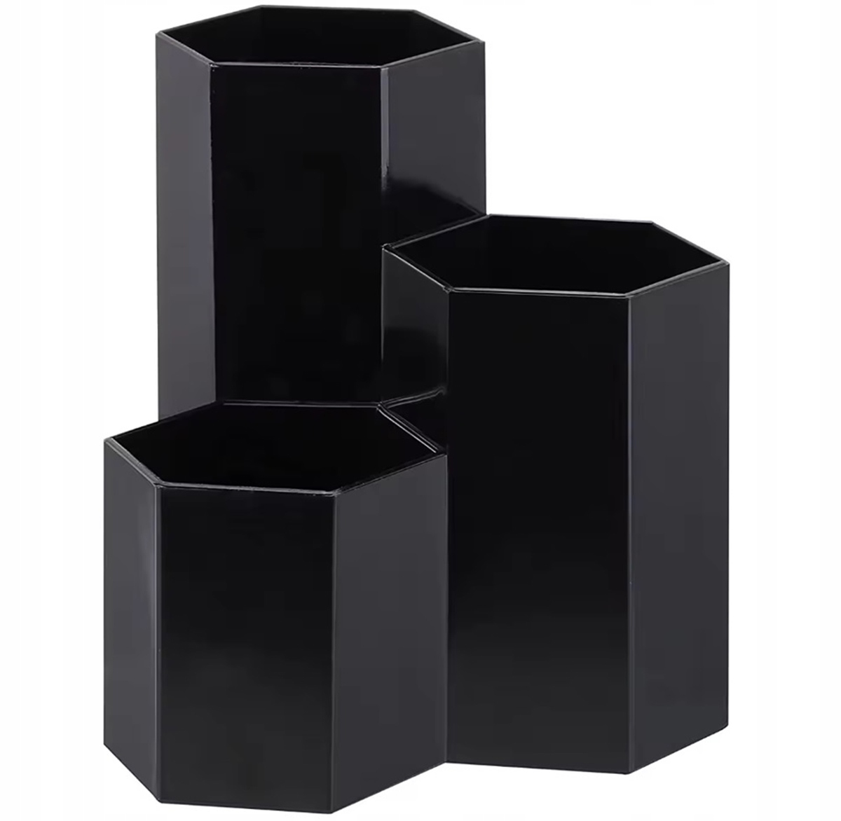 POJEMNIK ORGANIZER DUŻY NA KOSMETYKI PĘDZLE DO MAKIJAŻU 3 PRZEGRÓDKI AG605I