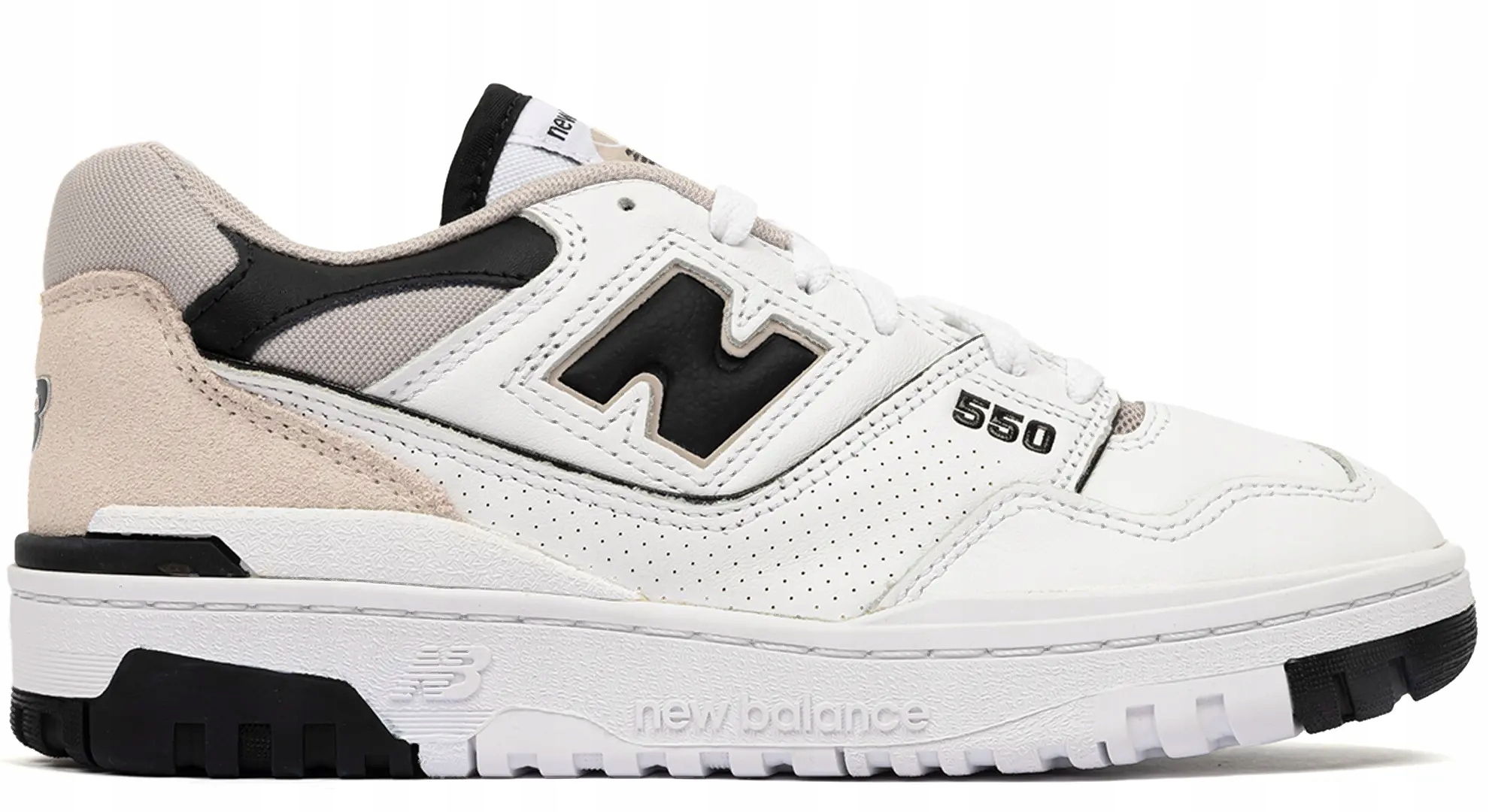Sportovní boty Tenisky New Balance 550 Bílé Černé Kůže (BB550ESI) 43EU
