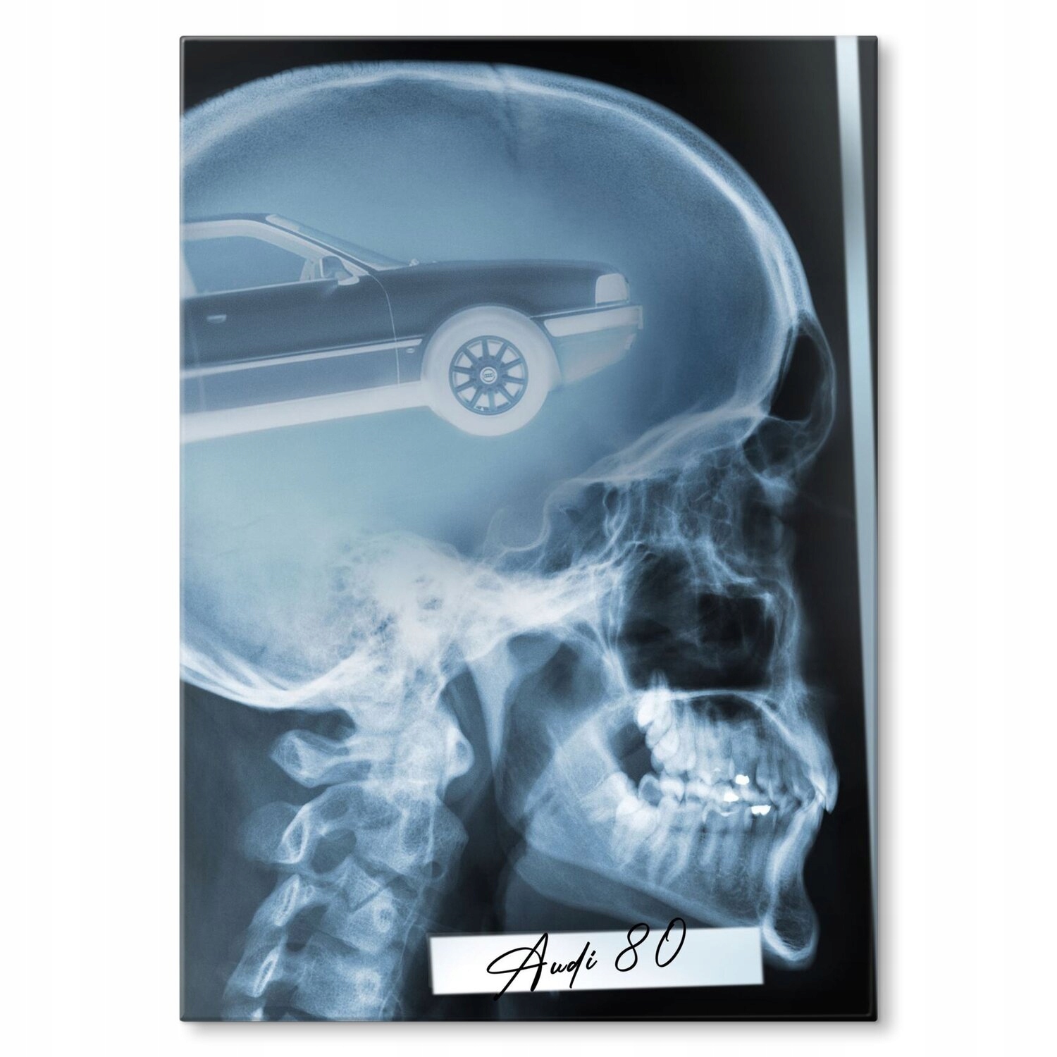 Kovový plakát Audi 80 B4 Sedan X-ray Rentgen Szyld Plech 30 x 42 cm Pre