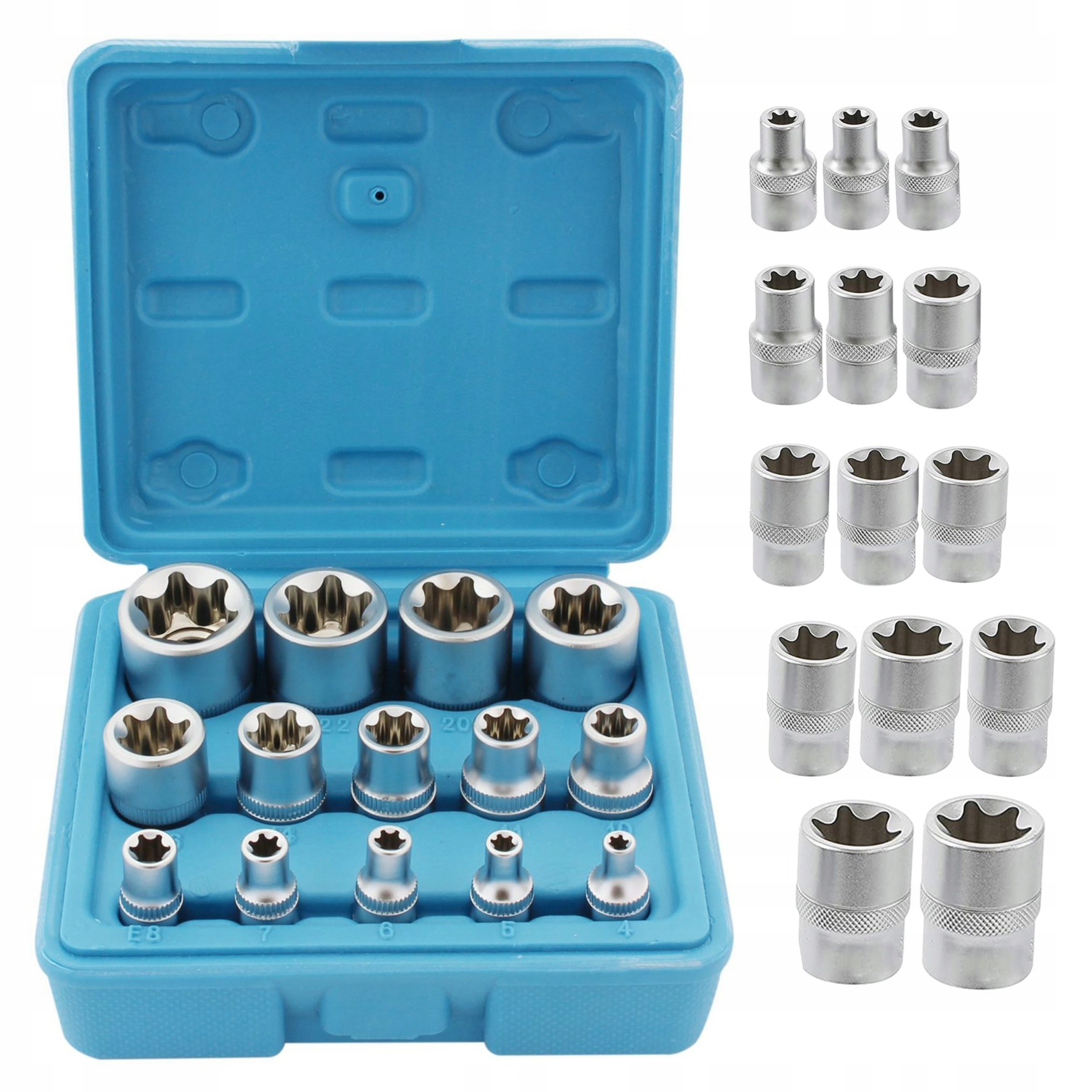

Zestaw Nasadek Torx Wewnetrzny E4 E24 14SZT Torxy